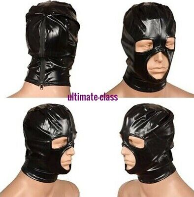 Synthetic Leather Sexy Mask Theater Party Hood Dominatrix accessory Play