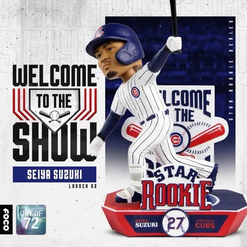 SEIYA SUZUKI Chicago Cubs MLB Star ROOKIE Bobblehead #/72
