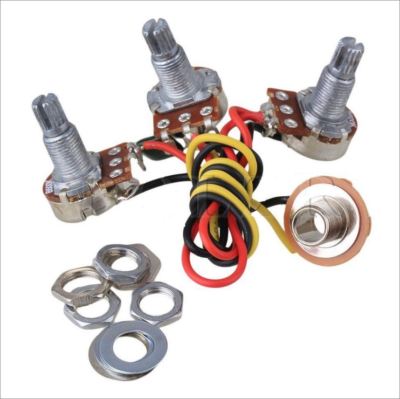 New Wired Jazz Bass 2V+1T Wiring Kit Output -500k- 0.68uf Guitar Jbass
