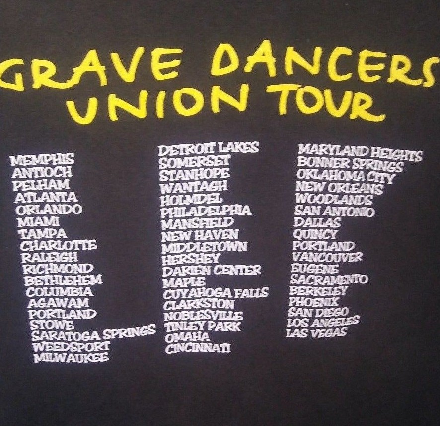 ORIGINAL Soul Asylum Grave Dancers Union Tour Tee Shirt Vtg 1992 XL Giant Tag
