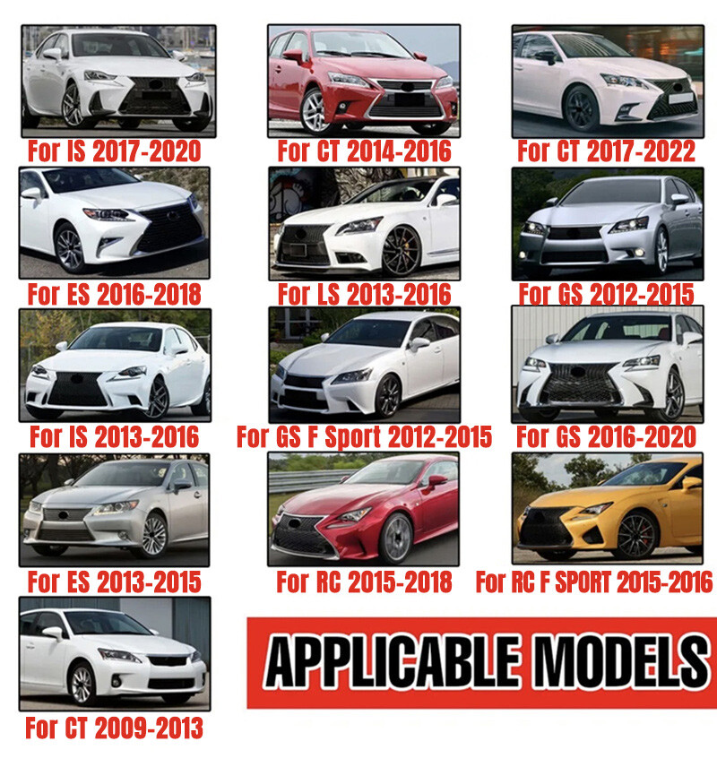 Carbon Fiber Side Mirror Cap Cover For Lexus IS RC GS ES 200 300 350 450 2014-19