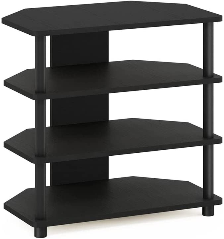Equipment Shelves Black 4 Tier