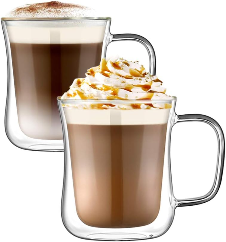 With Handle 2pcs 350ml Double Insulated Mug
