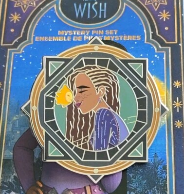 2024 Disney Wish Asha & Wishing Star Nose to Nose Love Mystery Box Compass Pin