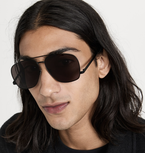 Pre-owned Saint Laurent Yves  Sl-653-leon-002 Black Black Black Sunglasses