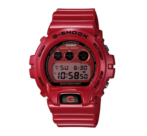 【美品】CASIO g-shock Gショック　DW-6900MF レッド Rare Casio G-Shock Res Metallic Dial Men's Watch DW-6900MF-4