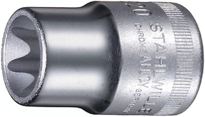 Stahlwille 03270018 50TX Socket, E18 Size, 1/2'' Drive, TORX Type, 38mm Length, C
