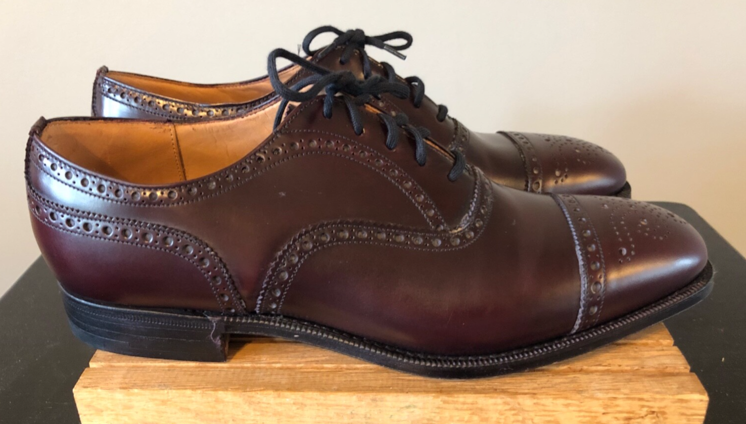 Men's Church's Diplomat Brown Leather Oxford Dress Shoes-8.5