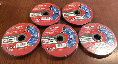 Lot Of 50 NEW&Sealed Diablo Genuine 5 Metal Cut Off Disc Thin Kerf DBD050040110F