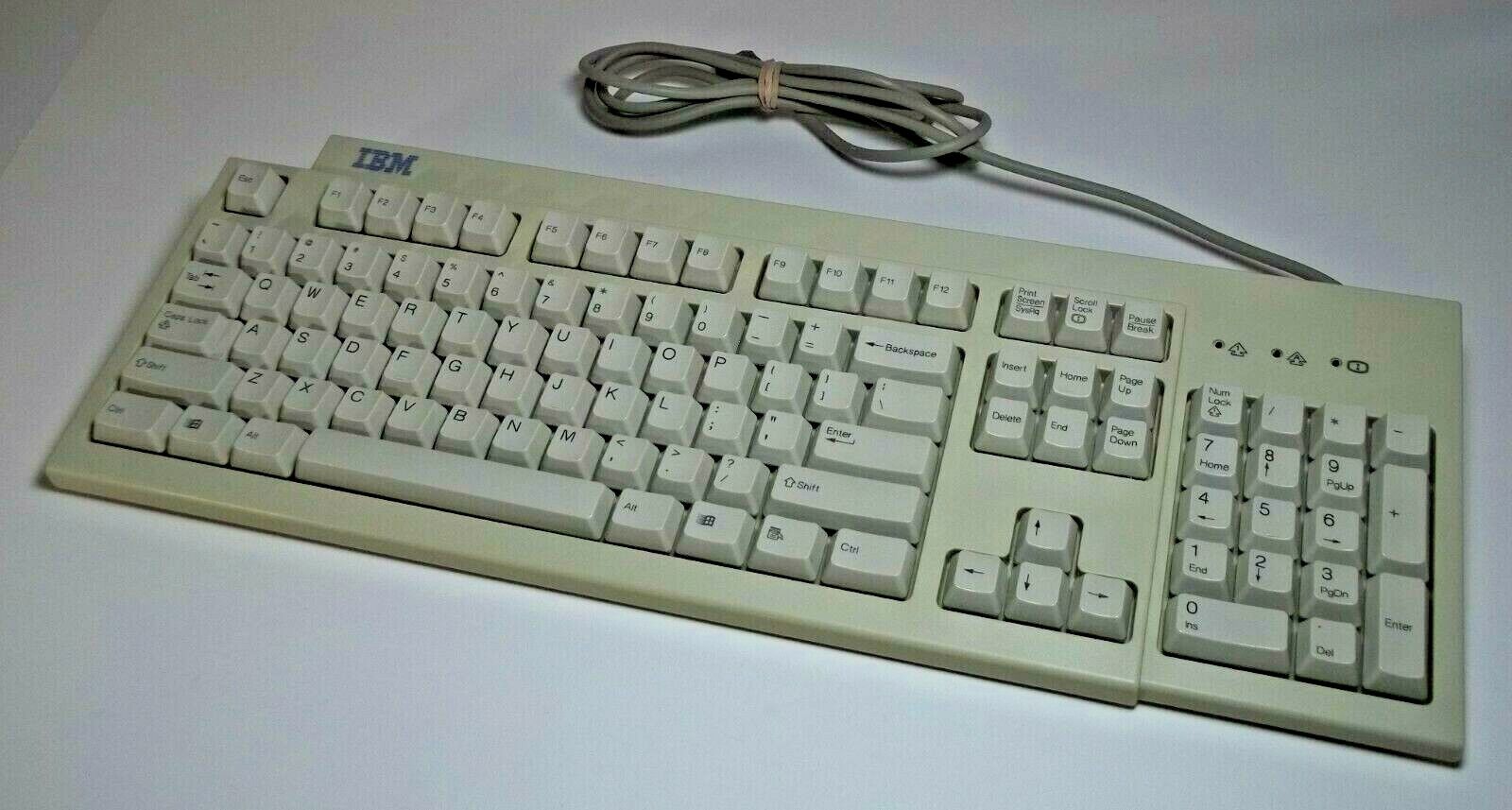 IBM PC PS/2 Keyboard KB-7953 FRU: 02K0806 Tested Clean Blue IBM PC PS/2 Keyboard KB-7953 FRU: 02K0806 Tested Clean Blue