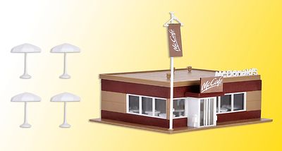 HO Vollmer McCafe 43636  (McDonald's Coffee House) KIT : Ships from Chicagoland 