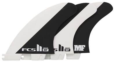 FCS II MF Performance Core Tri Fin Set - Black / White - Medium - New