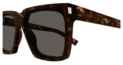 Pre-owned Saint Laurent Yves  Sl-610-f-002 Havana Havana Grey Sunglasses