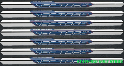 True Temper Vector .370'' Parallel Tip Steel Iron Shafts Stiff Flex 95g Set of 7
