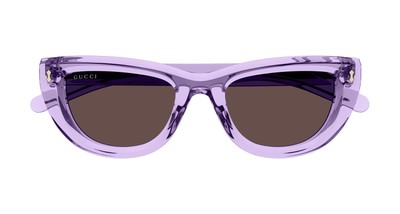Pre-owned Gucci Gg1521s-004 Violet Sunglasses In Purple