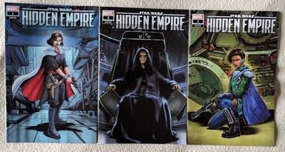 3 Pack Star Wars: Hidden Empire (#1-3) 1, 2, 3 Unknown Comics Exclusive Zircher