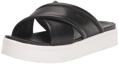 

Женские сандалии UGG Zayne с перекрестной лентой, черная кожа 39,5 евро США 9,5, Black