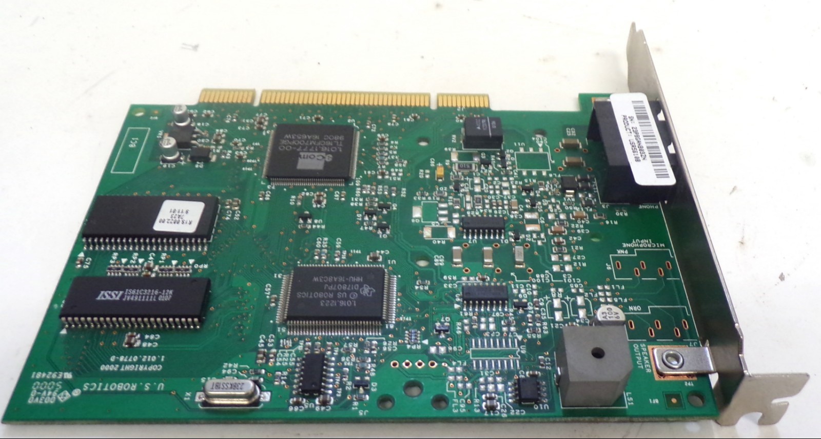 US ROBOTICS INTERNAL MODEM CARD 0778, 94V-0, E92481, CLASS B