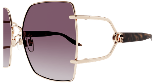 GUCCI GUCCI GG1564SA-002-61 GOLD HAVANA SUNGLASSES