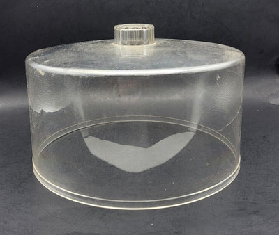 Vintage Clear Acrylic Dome Cover 10x5 Great Display Piece