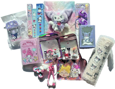 NEW SANRIO GIRLS BUNDLE OF 13 ITEMS - KUROMI, MY MELODY, CINNAMOROLL, POCHACCO