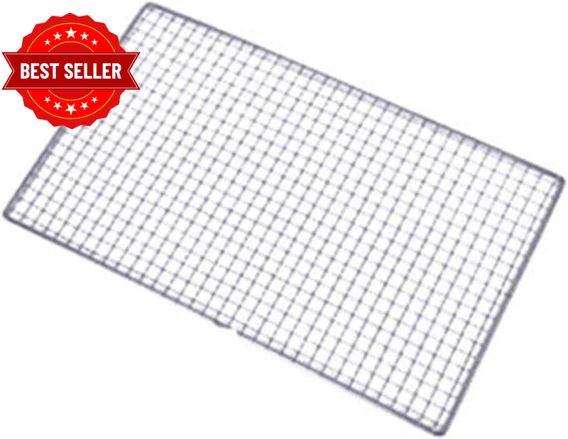 Grill Plate Mesh Wire Net for BBQ, Cooking Rack with Even Heat Distribution & Gr
