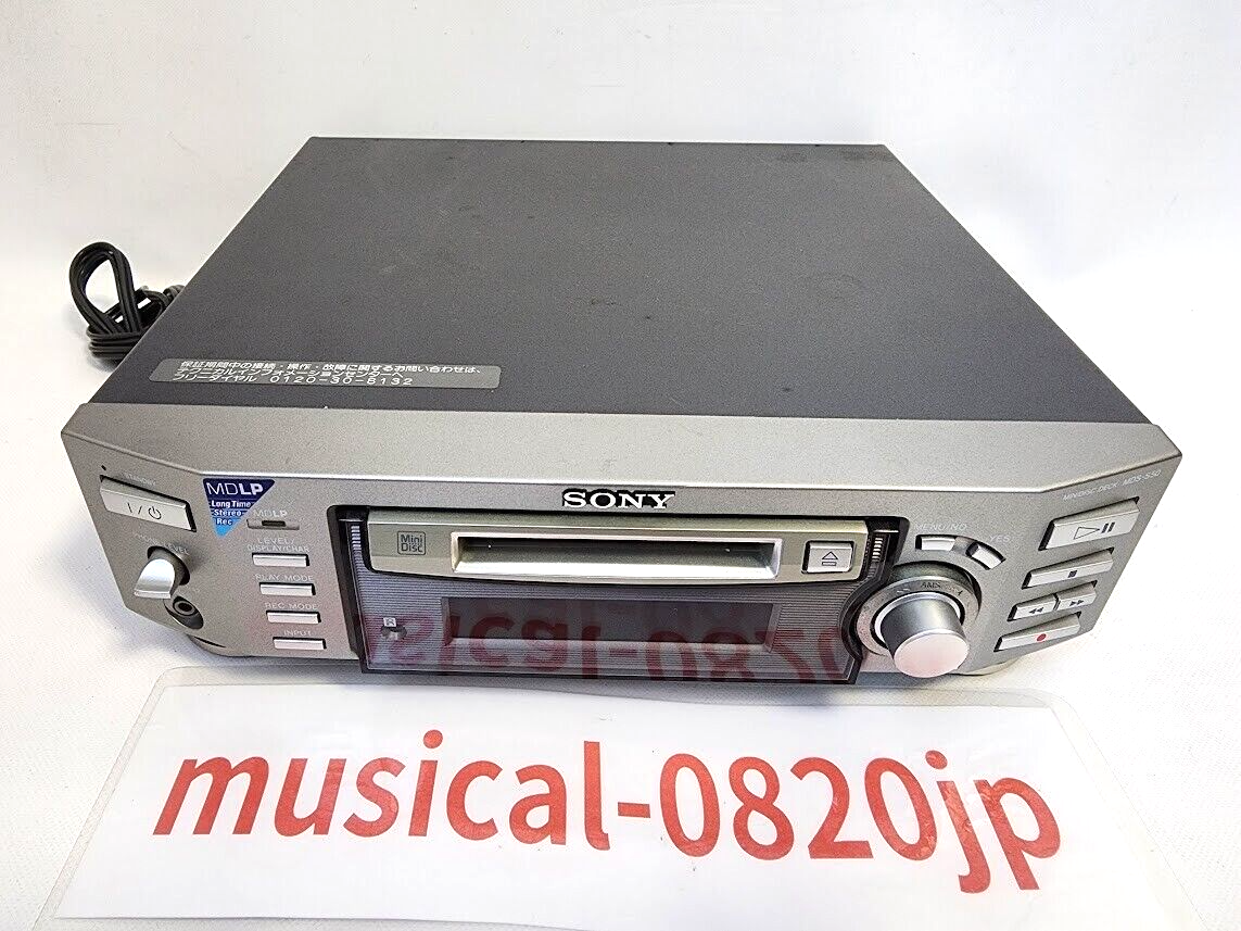 動作品] ソニー SONY MDデッキ MDS-JB940 リモコンRM-D8M