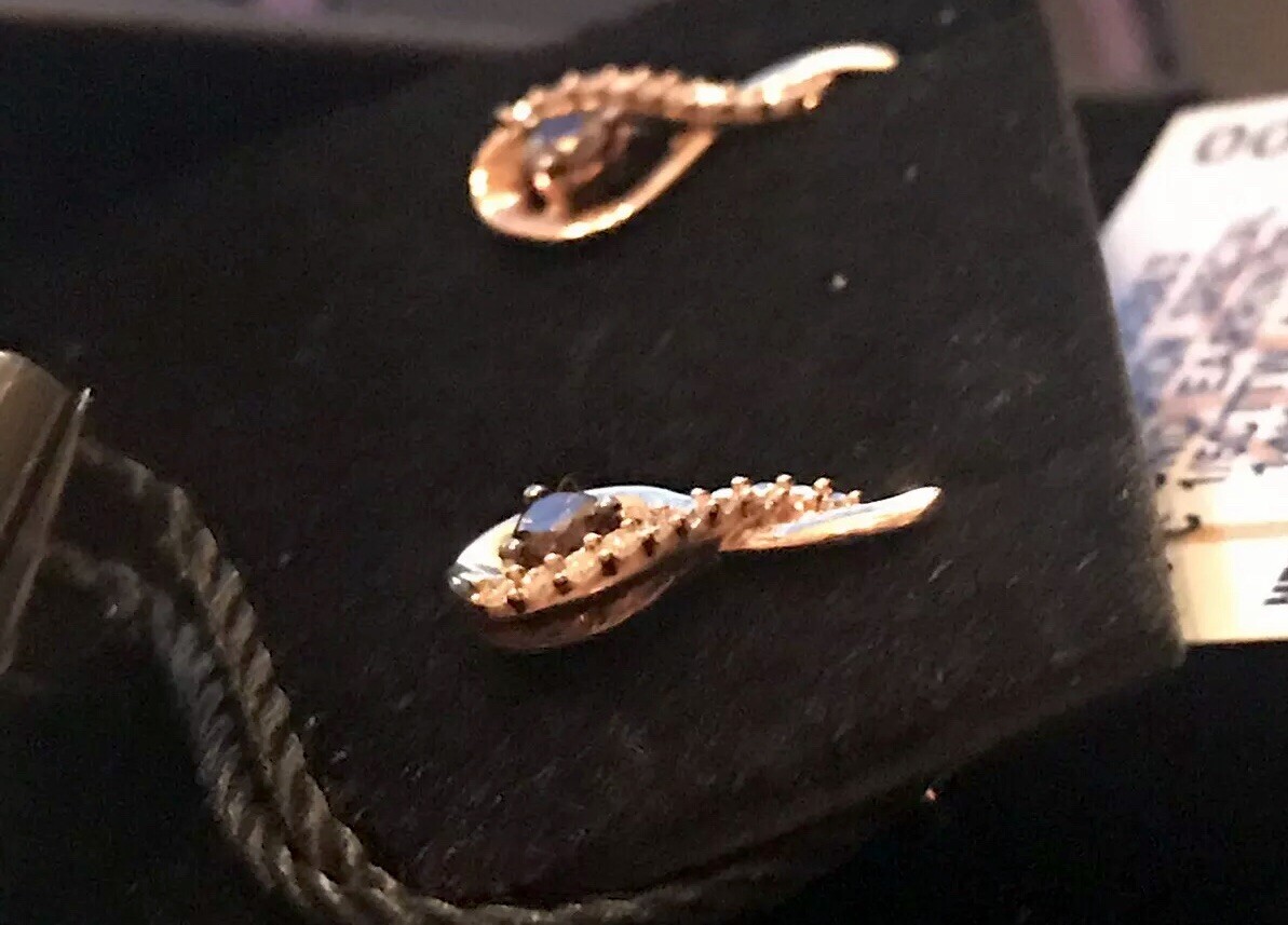 Gorgeous LeVian Chocolate Diamond Drop Earrings in 14K Rose Gold NWTs!