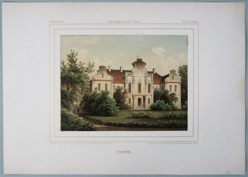 Duncker, A. Pinne. Provinz Posen. Regierungsbezirk Posen. Kreis Samter. 1864/65.