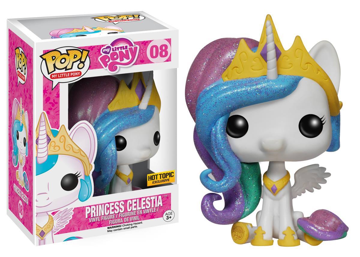 FUNKO POP MY LITTLE PONY #08 PRINCESS CELESTIA (GLITTER) HOT