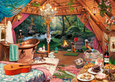 Ravensburger Cozy Glamping 500 Piece Large Format Jigsaw Puzzle for Adults - 120