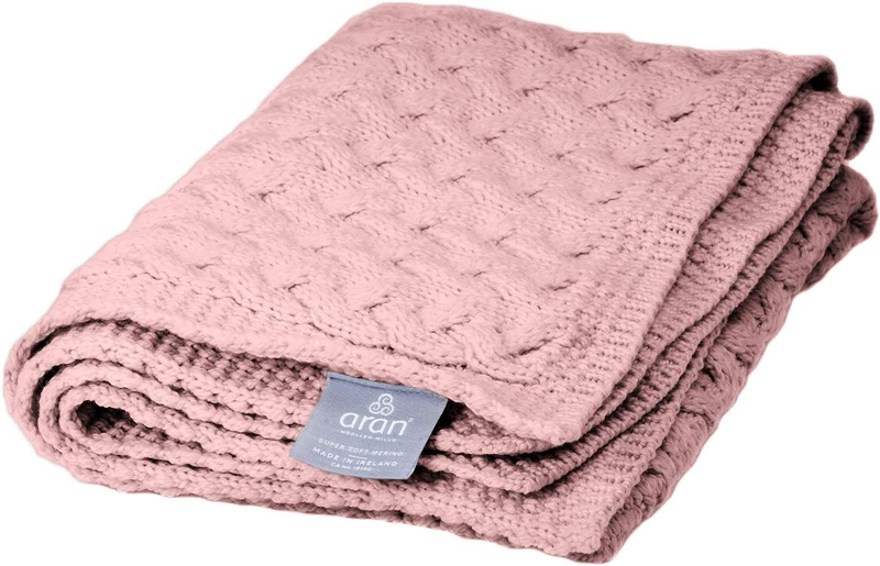 Cable Knit Throw Made In Ireland 22