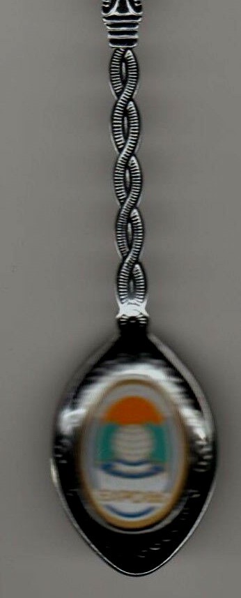 Vancouver Expo '86 1986 Canada Enamel Bowl Souvenir Spoon Bruno Geodesic Dome