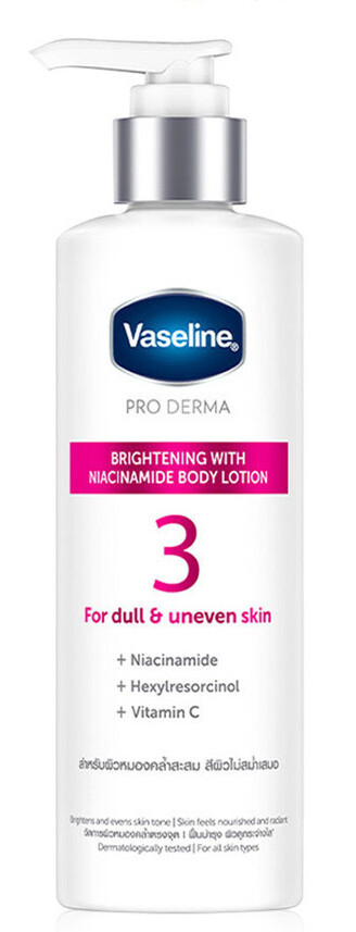 Vaseline Pro Derma Niacinamide Body Lotion For Dull Uneven