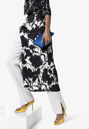 Pre-owned Manolo Blahnik Hangisi 90 Yellow Satin Jewel Buckle Pumps Heels Eu 37 Us 7 $1195