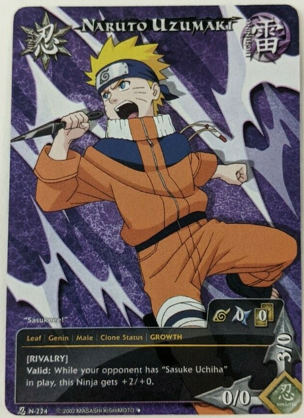 NARUTO カード Sealed Naruto Uzumaki CCG [Overflowing Chakra] US122 Gold