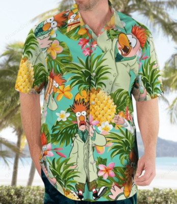 Beaker Muppets Tropical Hawaiian Shirt Aloha Summer Gift Unisex All Sizes