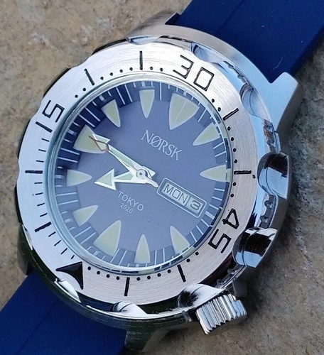 Sea Monster Watch, Norsk, Norway Tokyo Olympics Diver, Citizen quartz - Blue