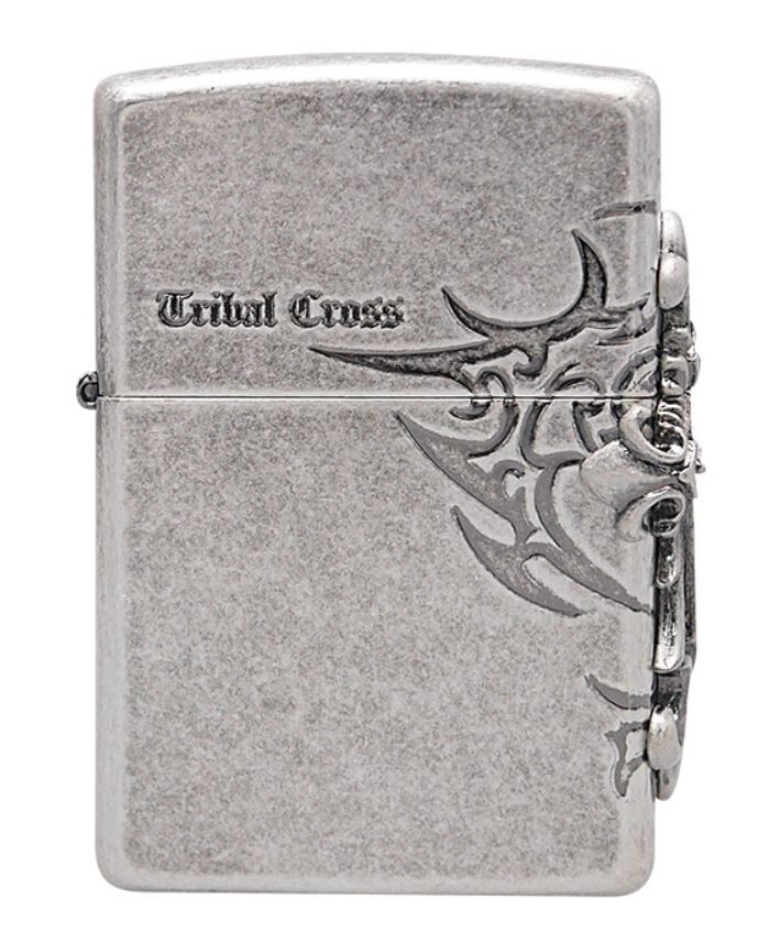 アクセサリー Zippo Zippo Ace of Skulls Design 540 Tumbled Brass Windproof