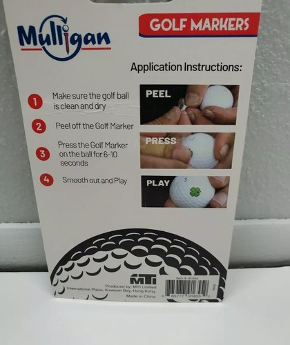 Golf Ball Markers Mulligan Multi-Images Smiley Faces 2 Sheets Sports Sticker NEW