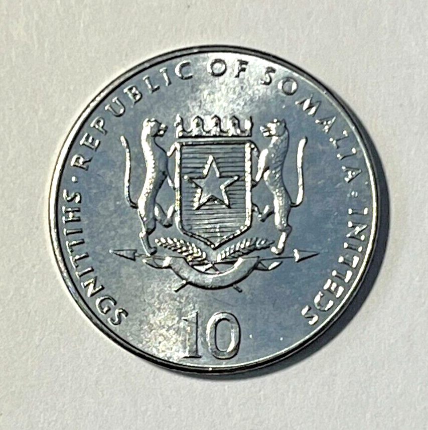 2000 Somalia Coin 10 shillings Dromedary One-Humped Domesticated Camel Wildlife