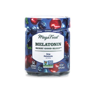 MegaFood Melatonin Berry Good Sleep Gummies Berry 54 Gummy