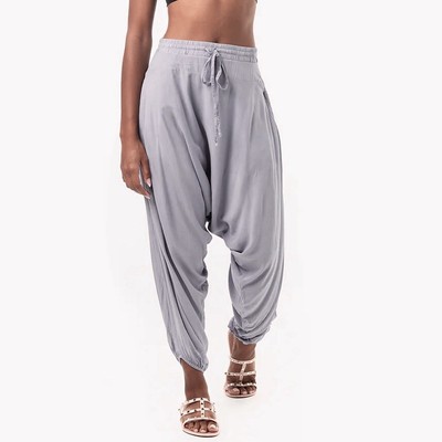 Buddha Pants Savannah Harem Pants Light Grey Purple Lilac XXS