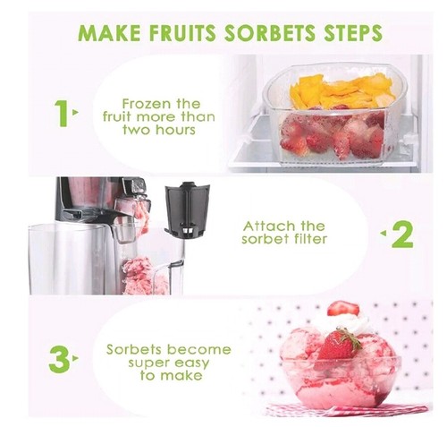 AICOK JE6008-UL JUICER SLOW MASTICATING EXTRACTOR COLD PRESS MACHINE