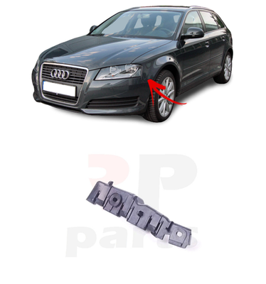 FOR AUDI A3 8P 2008 - 2012 NEW FRONT BUMPER SIDE LONGER HOLDER BRACKET LEFT N/S