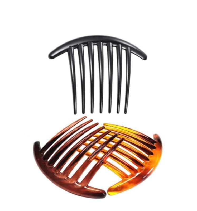 7 Tooth French Twist Comb, 3PCS Plastic Hair Clip, Hair Side Combs, Hair Accesso