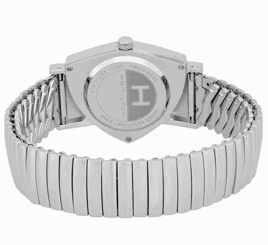 Pre-owned Hamilton Ventura Quartz Stainless Steel Men's Watch H24411232