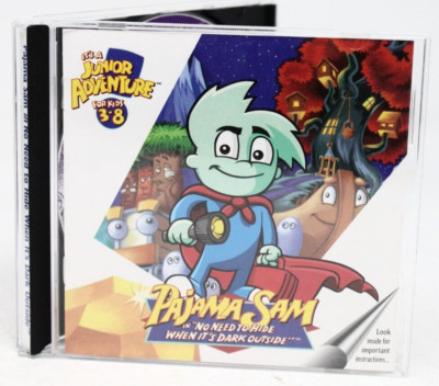 Pajama Sam in ''No Need to Hide When its Dark Outside'' 1996 - Jewel Case