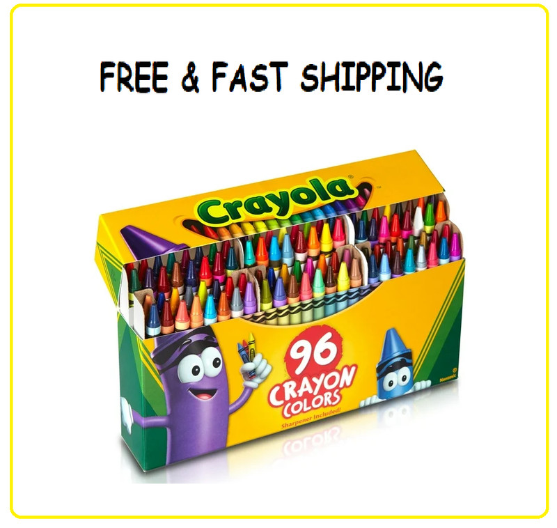 Crayola Crayon Set, 96 Ct, Back to School Supplies, Classroom