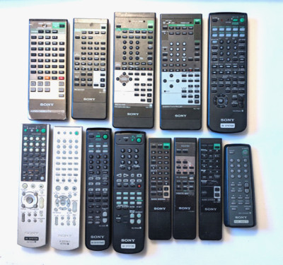 Genuine SONY Remote Controls for AUDIO/VIDEO SISTEMS. Assorted. Tested.USA Sale.